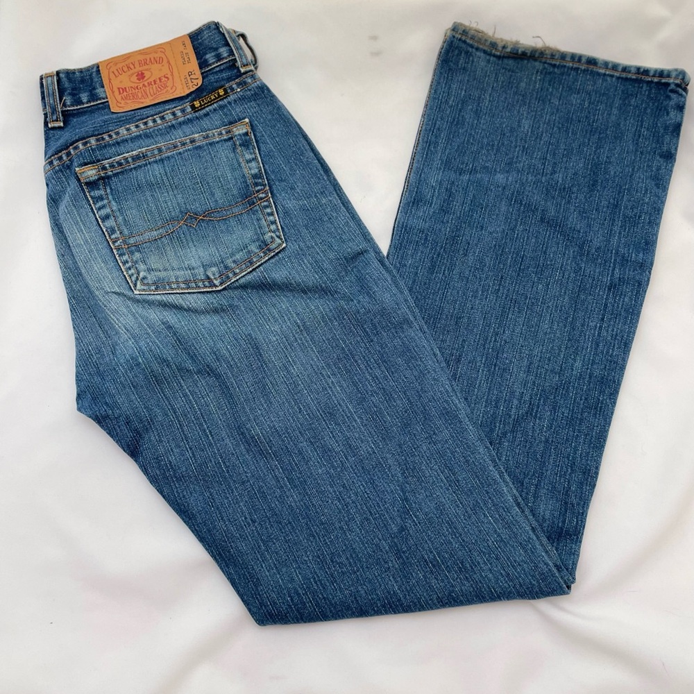 Lucky Brand Denim Jeans Dungarees Plain Jane Flare Leg Style 27 R Women's Sz 6